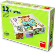 Obrázek Dřevěné kostky Hezký den – 12 kostek