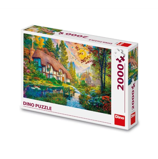 Obrázek Puzzle Domek u řeky 2000 dílků