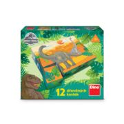 Obrázek Dřevěné licenční kostky Jurský svět – 12 kostek