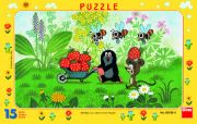 Obrázek Puzzle Krtek na výletě 15 dílků deskové