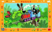Obrázek Puzzle Krtek a lokomotiva 15 dílků deskové