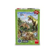 Obrázek Puzzle Svítící svět dinosaurů 100 xl dílků neon