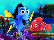 Obrázek Dřevěné kostky Nemo – 12 kostek