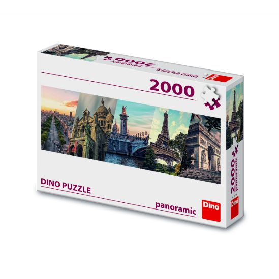 Obrázek Puzzle Paříž koláž 2000 dílků panoramic