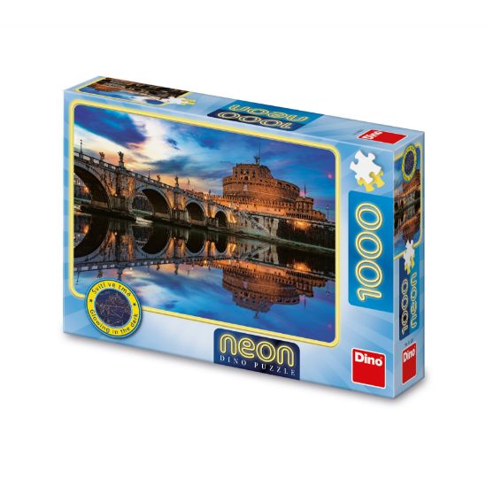 Obrázek Puzzle Andělský hrad 1000 dílků neon