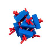 Obrázek Malý barevný dřevěný hlavolam - Ježek