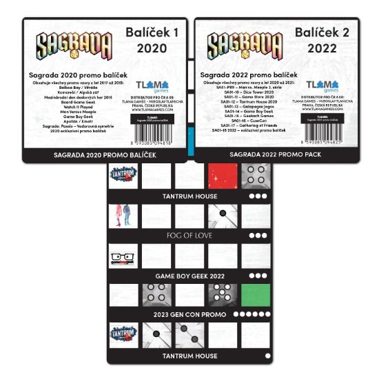 Obrázek Sagrada: Promo balíček vitráží  (2025 Promo Card Collection)