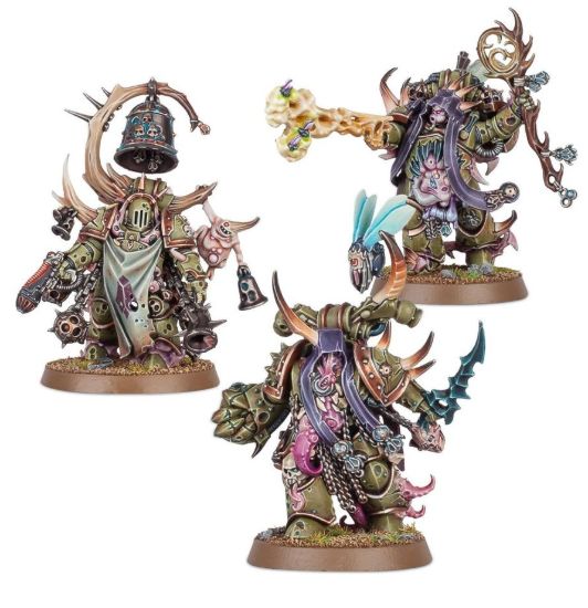 Obrázek Malignant Plaguecaster, Noxious Blightbringer, and Plague Marine Champion