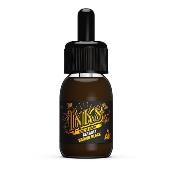Obrázek AK Interactive: Inks - Brown Black