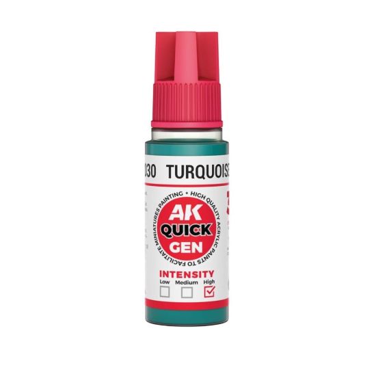 Obrázek AK Interactive: Quick Gen - Turquoise Geen 18 ml