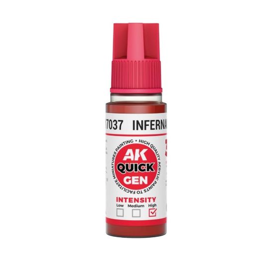 Obrázek AK Interactive: Quick Gen - Infernal Red 18 ml